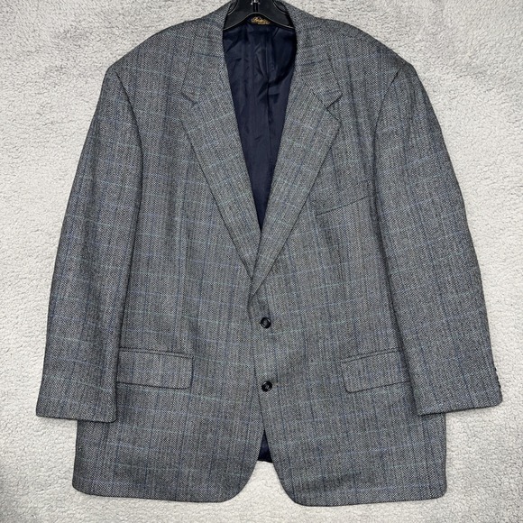 Brooks Brothers Other - VTG Brooks Brothers Blazer Mens 48R Gray Pure Wool Herringbone Jacket Sport Coat